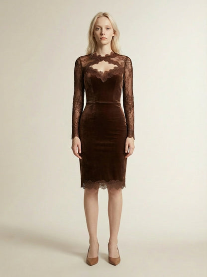 Kalina  - Mini sukienka z elegancką koronką