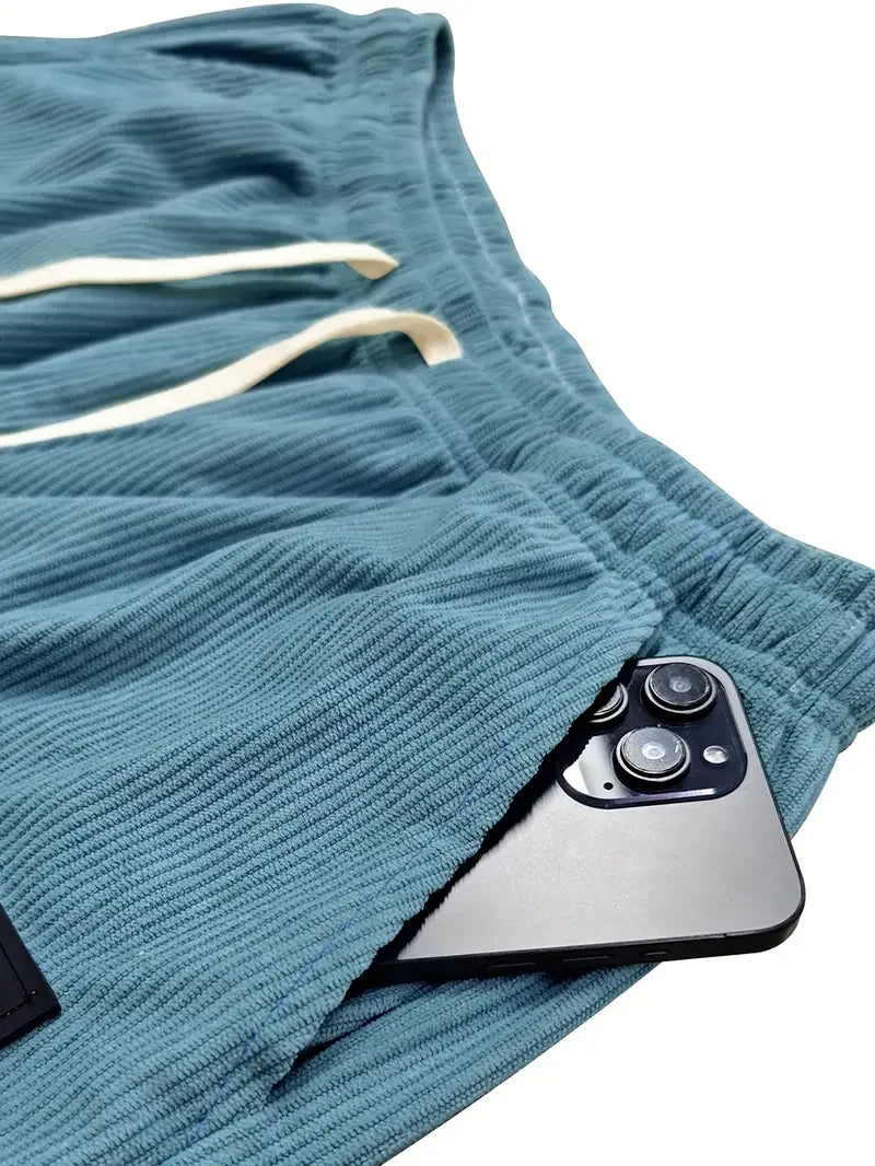 Jan I Spodnie ComfortFit – Miękki materiał sztruksowy o luźnym kroju