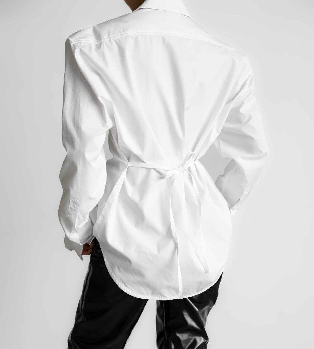 Dominika I Bawełniana bluzka z poduszkami na ramionach