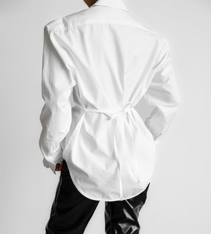 Dominika I Bawełniana bluzka z poduszkami na ramionach