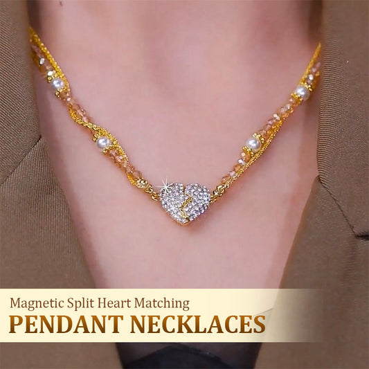 Danira | magnetyczny naszyjnik z parą rozdzielonych serc