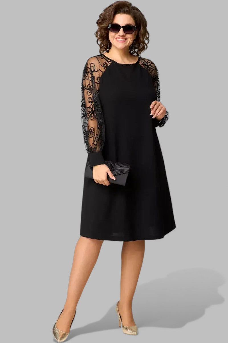 Karolina | Klasyczna sukienka midi na specjalne okazje